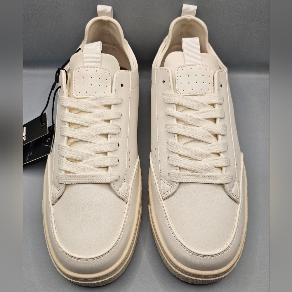 Men's Madden NYC Classic Casual Cream Sneakers, Size 7